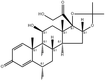 6a,9a-Fifluoro-16a,17a-isopropylidenedioxy-1,4-pregnadiene-3,20-dione(67-73-2)